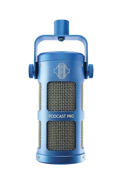 Sontronics Podcast Pro Dynamic Microphone in Blue
