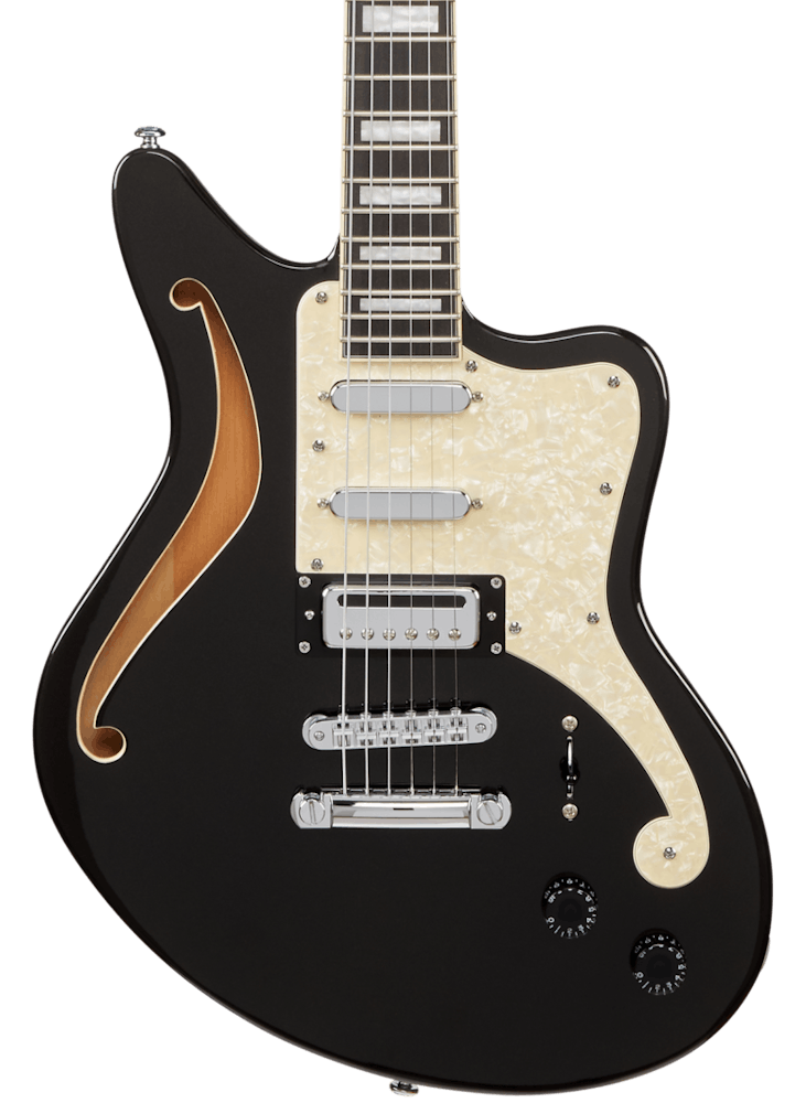 D'Angelico Premier Bedford Semi Hollow in Black Flake