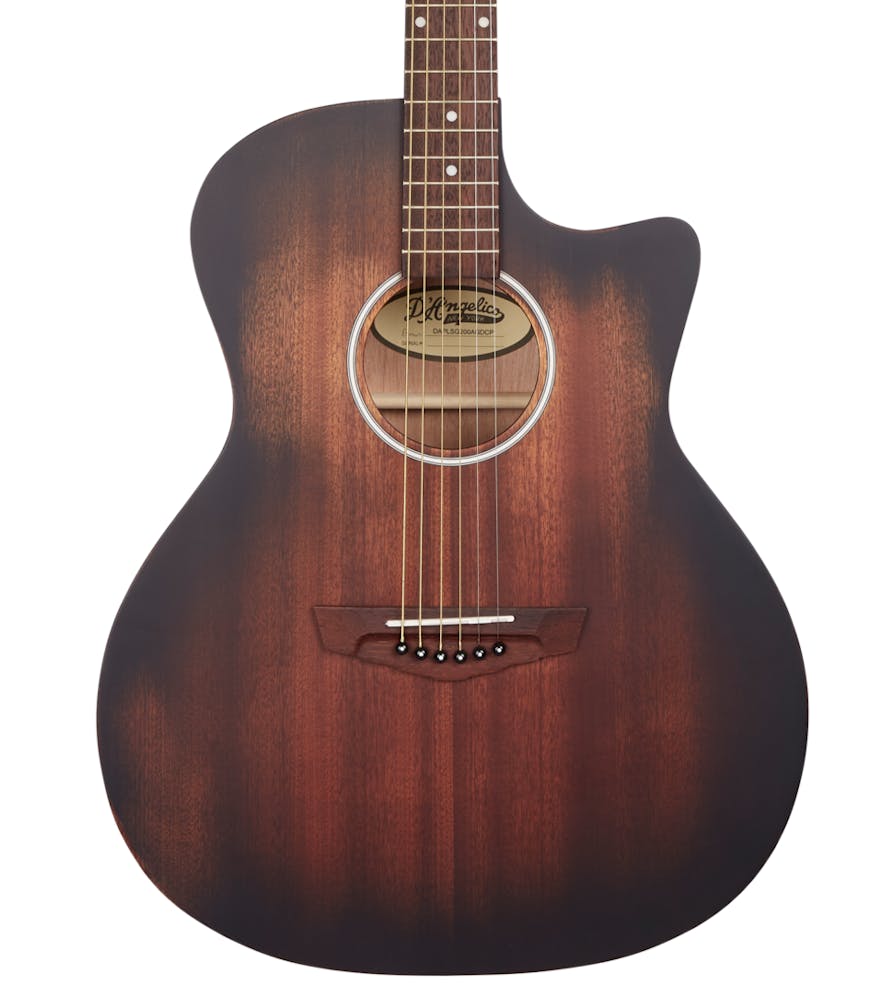 D'Angelico Premier Gramercy LS Grand Auditorium in Aged Mahogany
