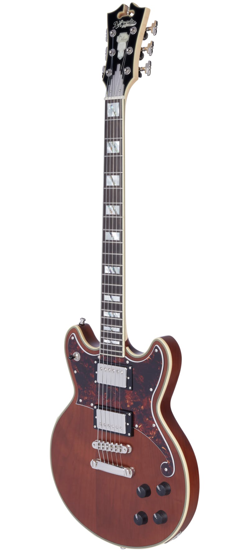 D Angelico Deluxe Brighton Electric Guitar in Matte Walnut