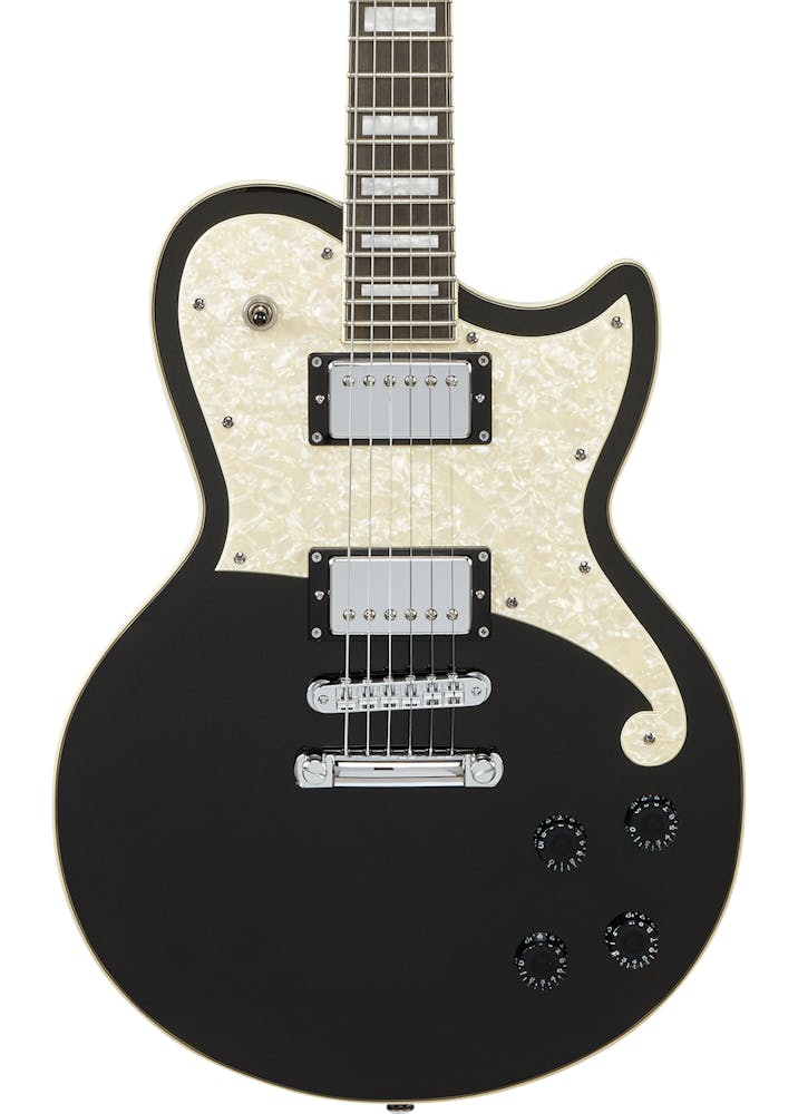 D'Angelico Premier Atlantic Electric Guitar in Black Flake