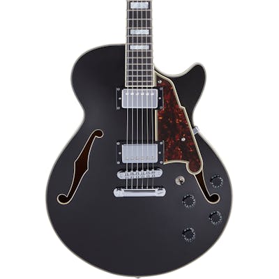 D'Angelico Premier SS Semi-Hollow Electric Guitar in Black Flake