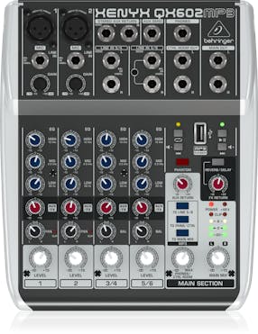 Behringer Xenyx QX602MP3 Analog mixer with Effects
