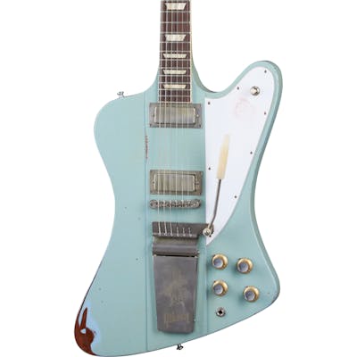 Gibson Custom Shop Murphy Lab 1963 Firebird V with Maestro Vibrola Heavy Aged in Antique Frost Blue