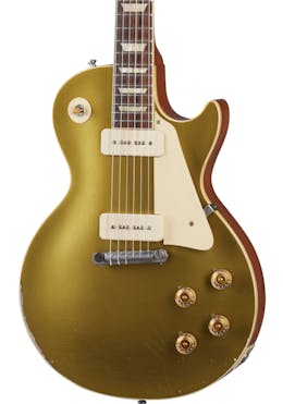 Gibson Custom Shop Murphy Lab 1954 Les Paul Goldtop Reissue Heavy Aged Electric Guitar in Double Gold