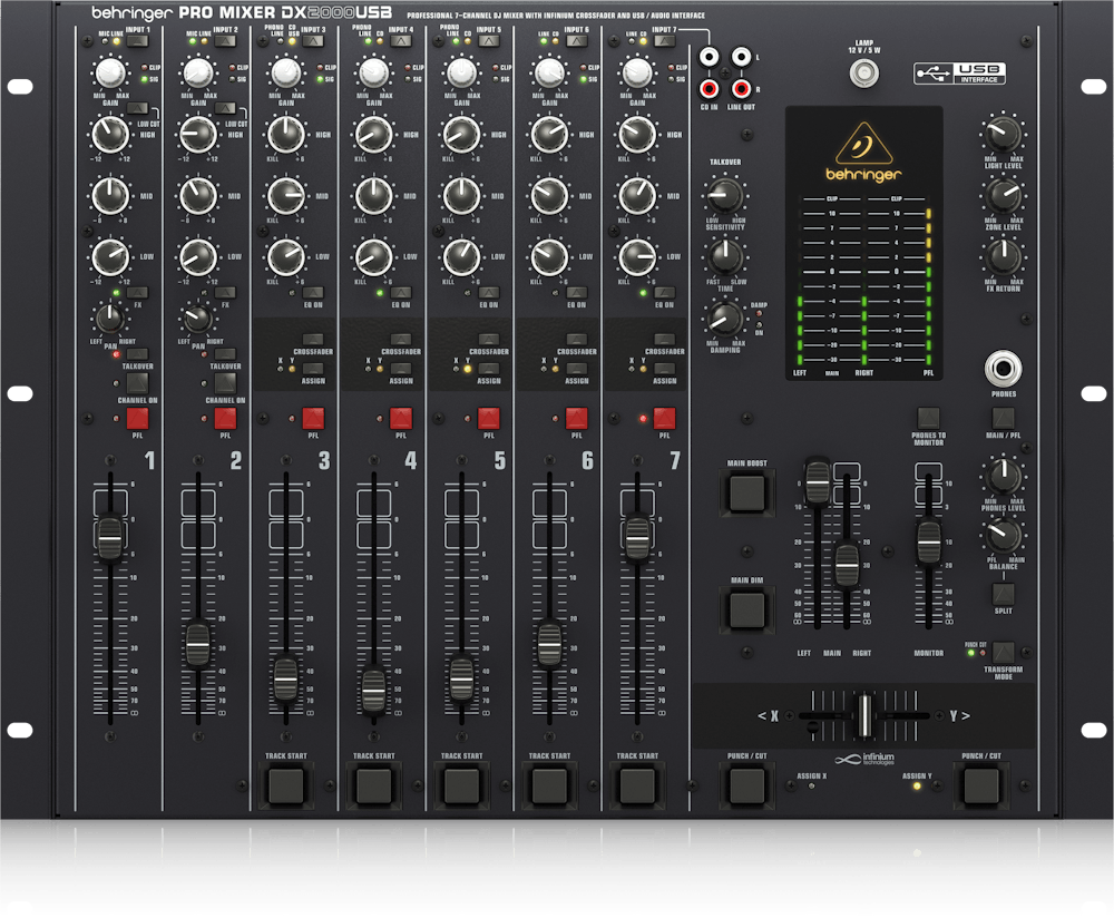 Behringer DX2000USB 7-Channel DJ Mixer and USB Interface