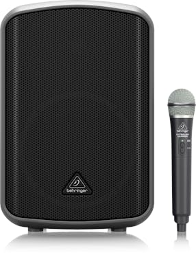 Behringer MPA200BT All-in-One Portable 200-Watt Speaker with Wireless Microphone,