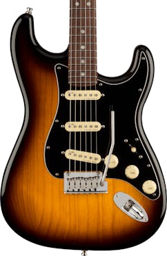 Fender American Ultra Luxe Stratocaster Rosewood Fingerboard in 2-Colour Sunburst