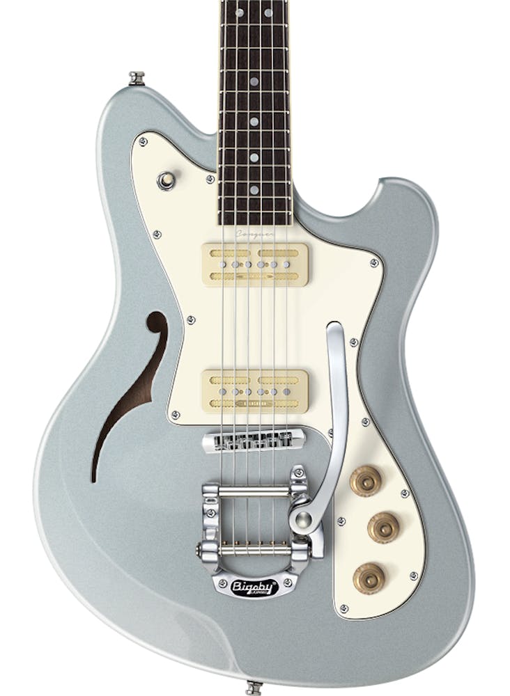 Baum Conquer 59 Semi-Hollow Electric Guitar in Skyline Blue