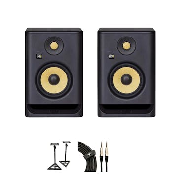 Speaker bundle for KRK Rokit RP5 G4 plus stands and cable