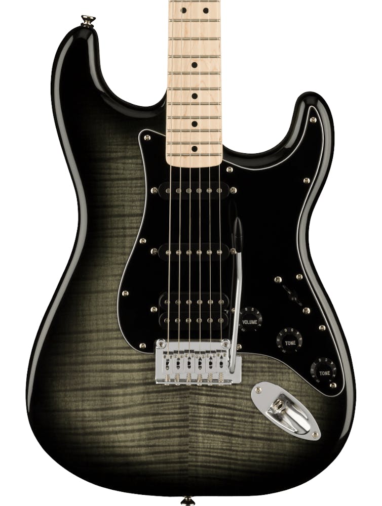 Squier Affinity Stratocaster FMT HSS Electric Guitar in Black Burst