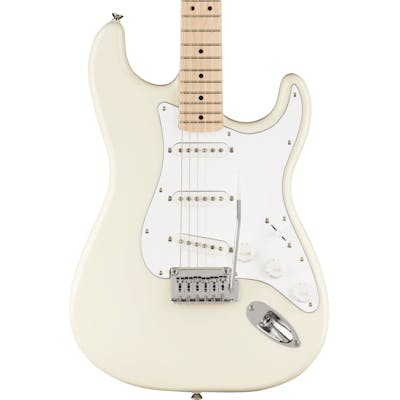 Squier Affinity Stratocaster Electric Guitar in Olympic White