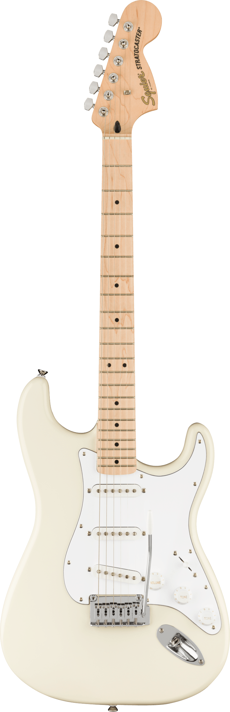 Squier Affinity Stratocaster Electric Guitar in Olympic White - Andertons  Music Co.