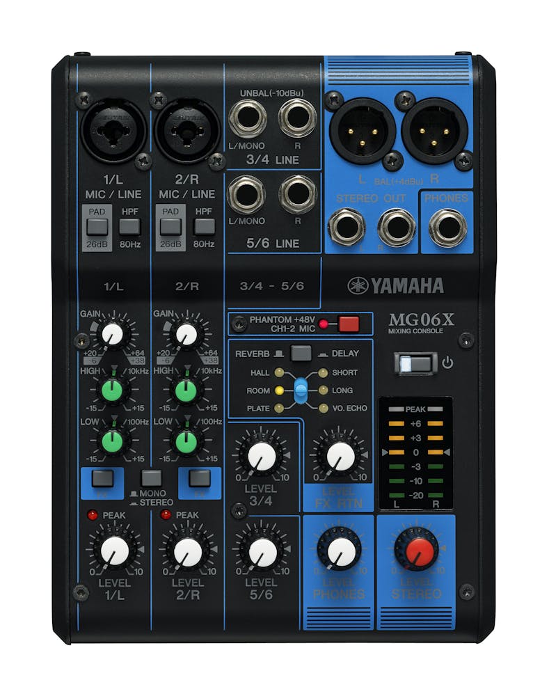 Yamaha MG06X 6-Channel Mixing Desk with FX