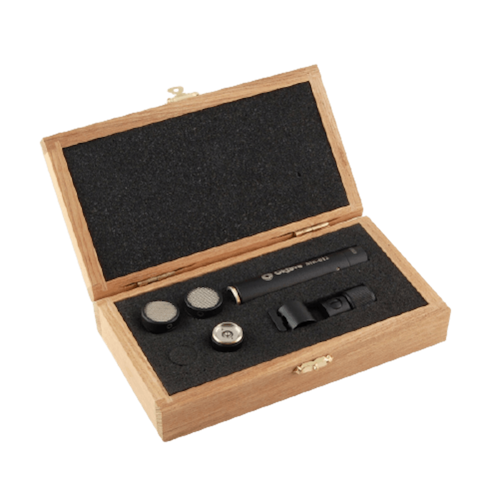OKTAVA MK-012-02 condenser microphone in Black with wooden Box (Two capsules per Mic)