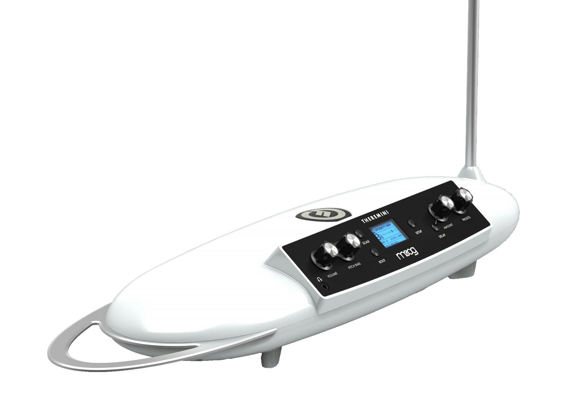 MOOG Theremini - Theremin with Pitch Correction, CV Out, Built-in Tuner and  Speaker, Animoog Synthesizer Sound Engine with 32 Presets and LCD Screen
