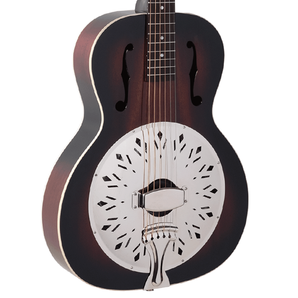 Recording King RR-41-VS Rattlesnake Small Body Resonator Guitar in Gloss Sunburst