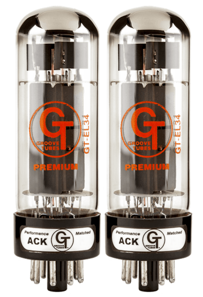 Groove Tubes GT-EL34-R Medium Duet Amp Tubes