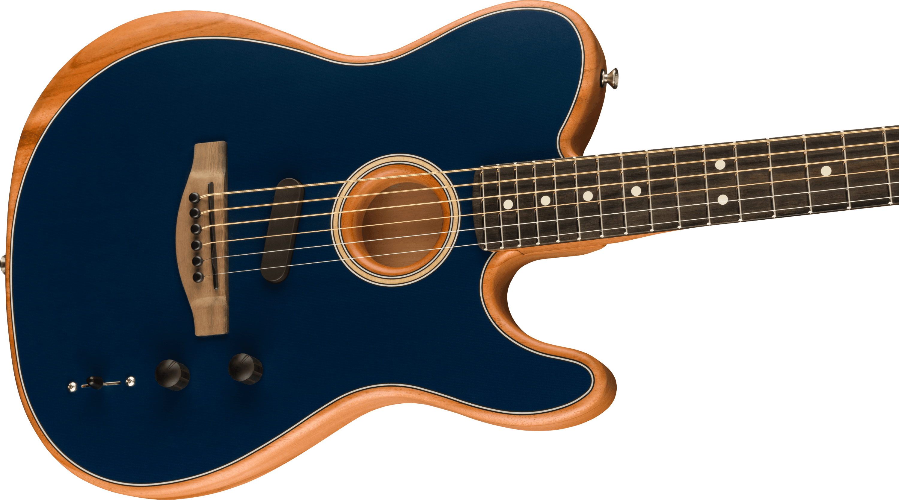 Fender American Acoustasonic Telecaster Acoustic/Electric Guitar in Steel  Blue - Andertons Music Co.