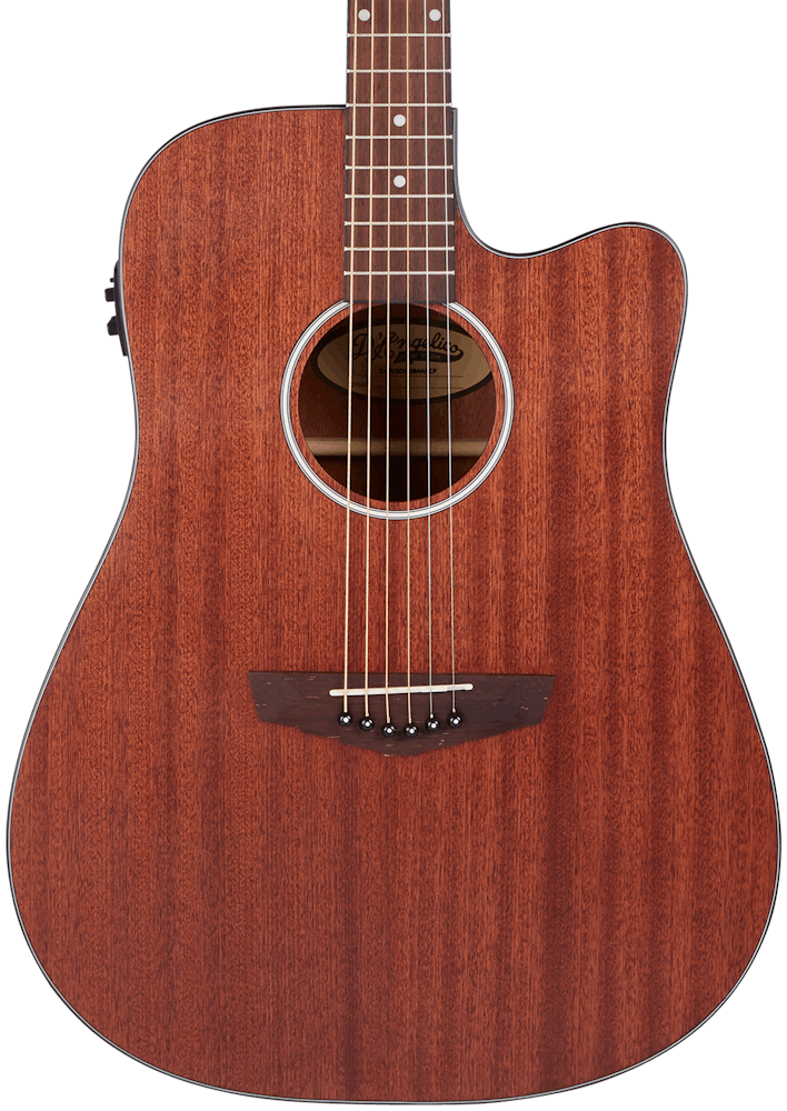 D'Angelico Premier Bowery LS Dreadnought in Mahogany Satin