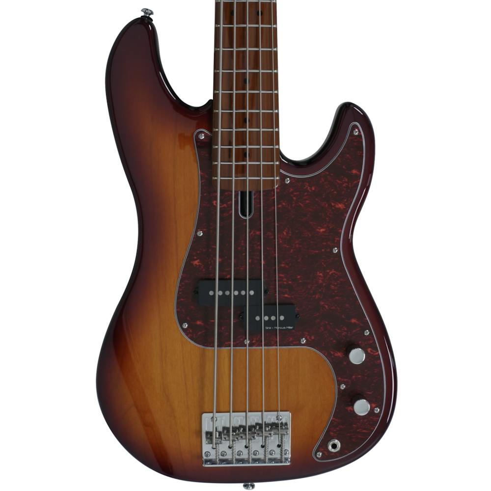 Sire Marcus Miller P5 Alder 5-String Fretless Bass Guitar in Tobacco Sunburst