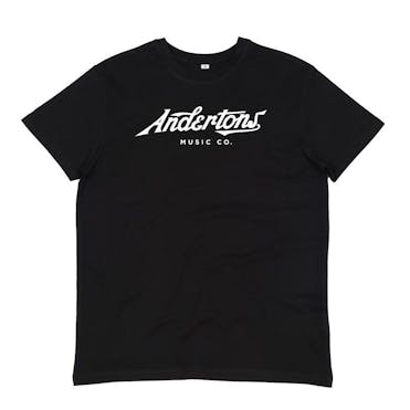 Andertons Classic Script Logo T-Shirt in Black