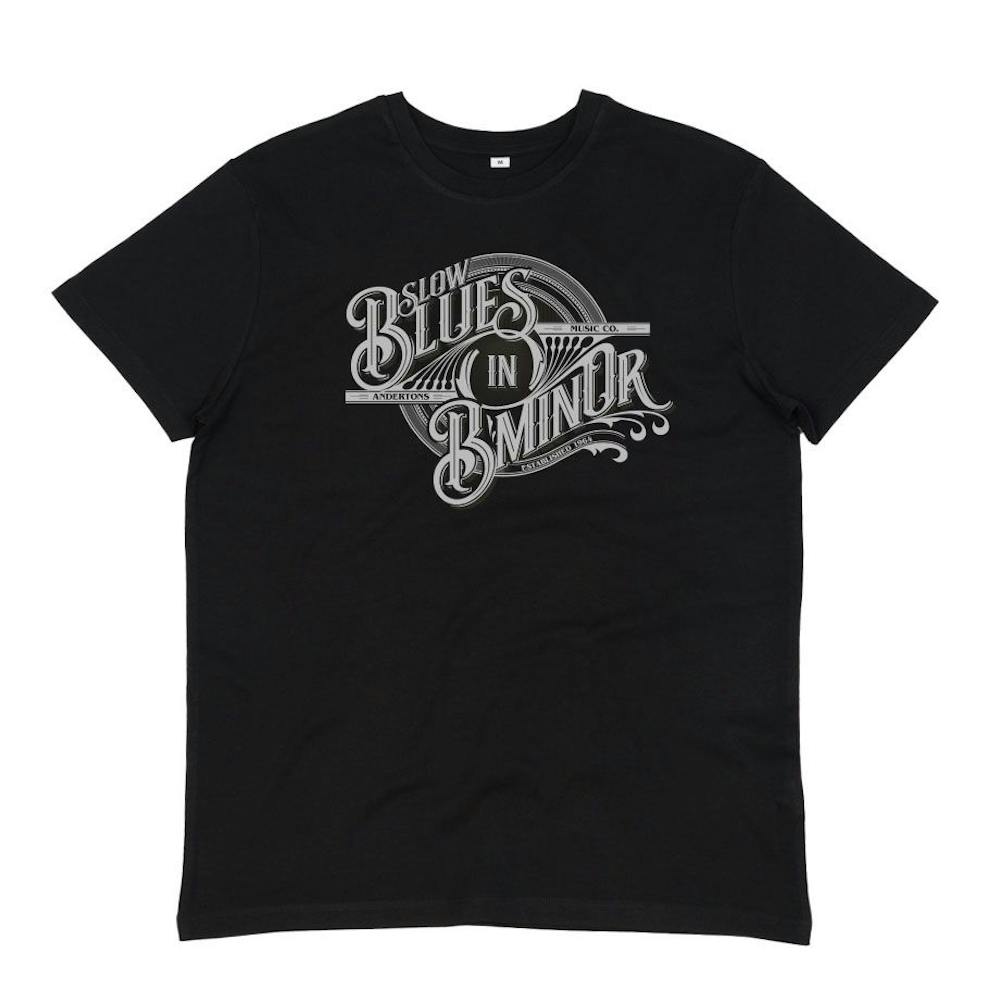 Andertons Slow Blues in B Minor T-Shirt in Black