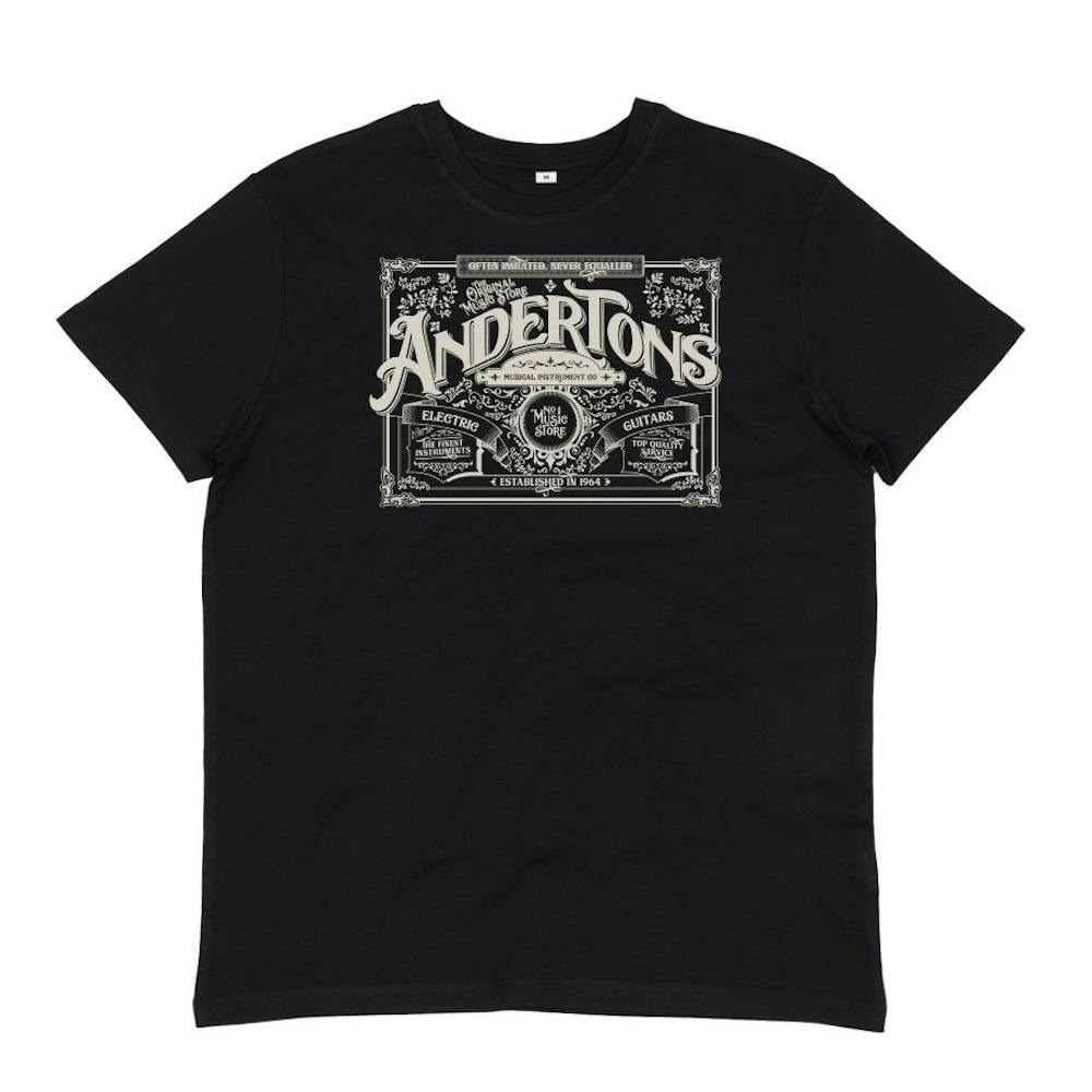 Andertons Vintage No.1 T-Shirt in Black