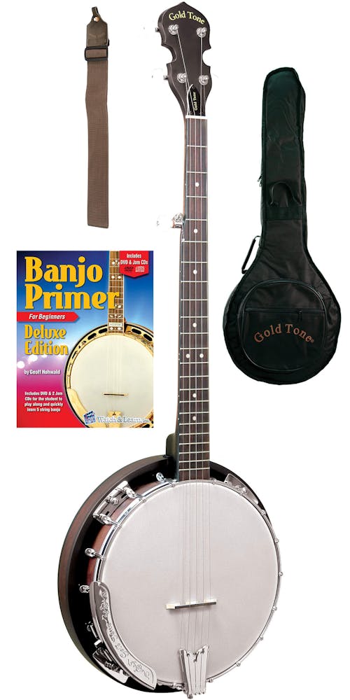 Gold Tone CC-BG 5-String Cripple Creek Bluegrass Banjo Starter Pack