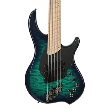 Dingwall Combustion 3 5-String Bass Quilted Top in Whalepool Burst With Maple Neck