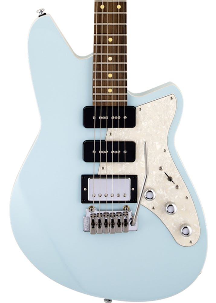 Reverend Six Gun HPP Electric Guitar in Chronic Blue