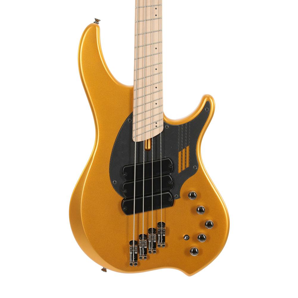 Dingwall NG-3 4-String Bass in Matte Metallic Gold with Matching Headstock