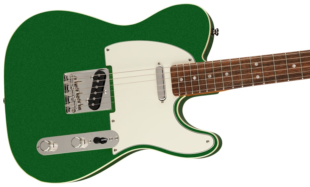 Squier Fsr Classic Vibe 60s Custom Double Bound Telecaster In Candy Apple Green Andertons