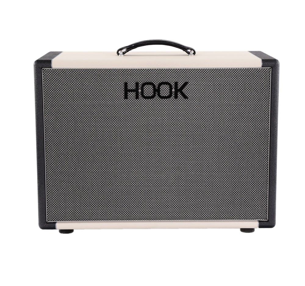 Hook Amps Open-Back 1x12" Guitar Cab - Black & White