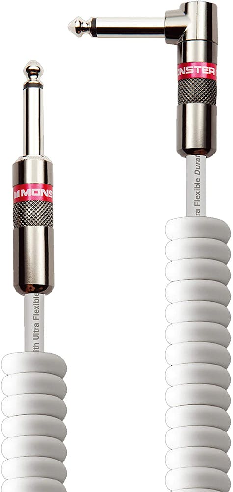 Monster Prolink Monster Classic 12 ft Coiled Instrument Cable in White