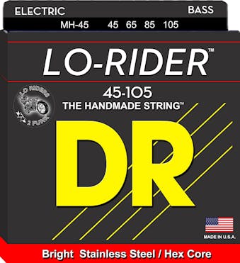 DR Strings Lo-Rider Medium Bass Strings 45-105