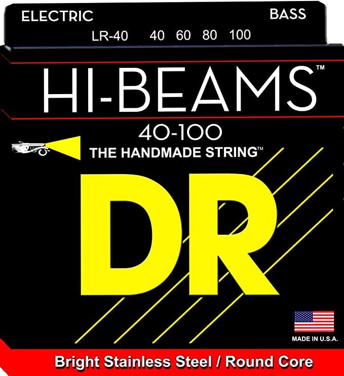 DR Strings Fat Beams Light Bass Strings 40 100 Andertons Music Co