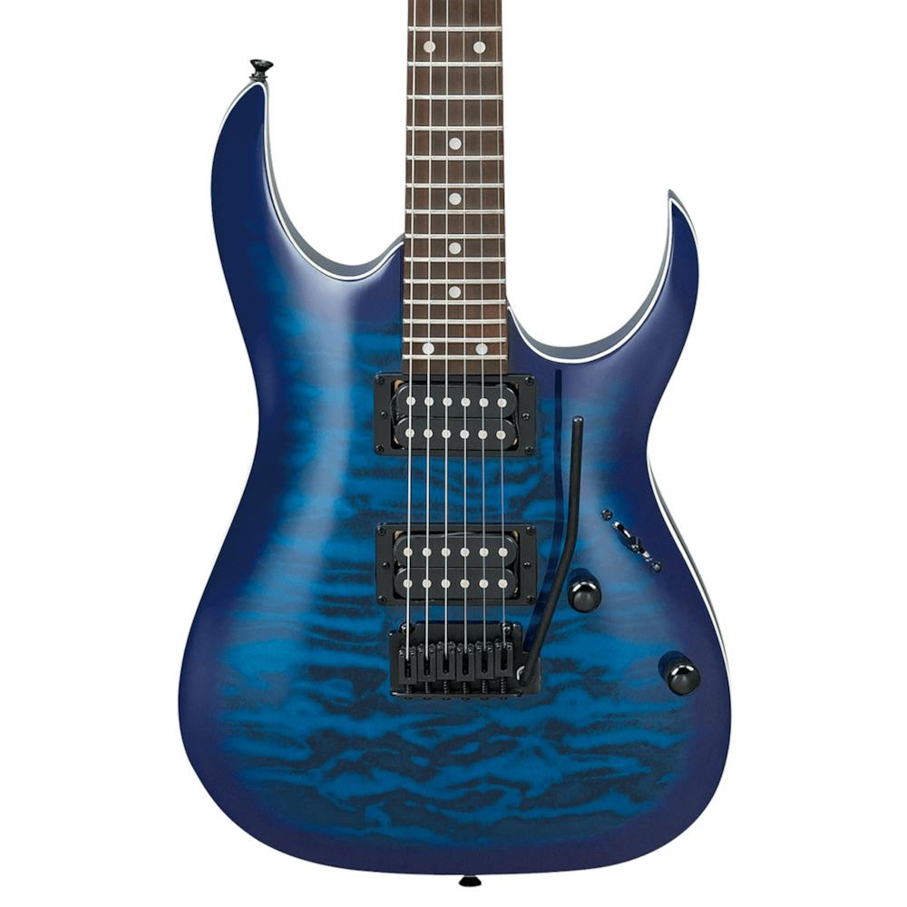 Ibanez GRGA120QA Electric Guitar in Transparent Blue Sunburst