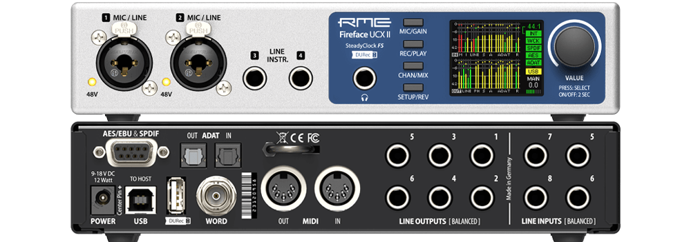 RME Fireface UCX II - 40 Channel USB 2.0 Interface - Andertons Music Co.