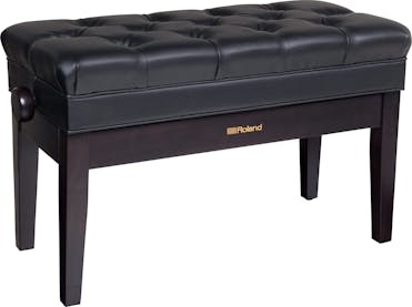 Roland RPB-D500RW Duet Piano Bench in Rosewood with Vinyl Seat