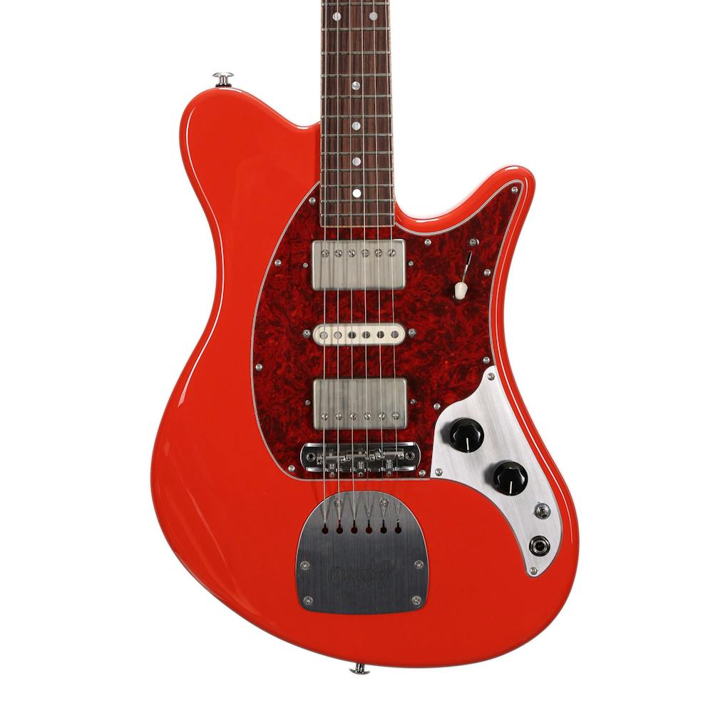 Oopegg Supreme Collection Trailbreaker Mark-I Electric Guitar in Fiesta Red with Hardtail Bridge