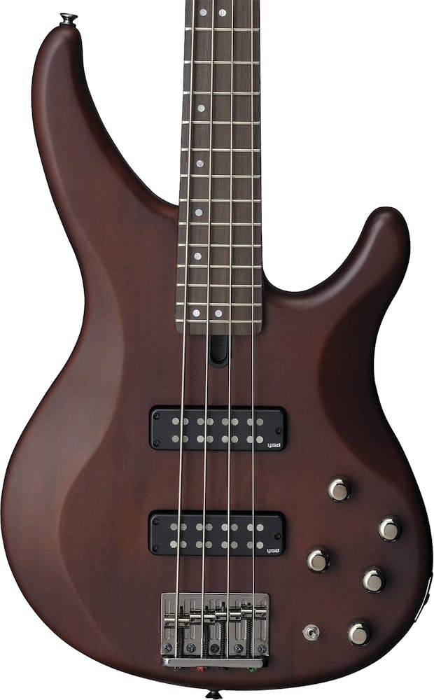 Yamaha TRBX504 4-String Bass Guitar in Translucent Brown