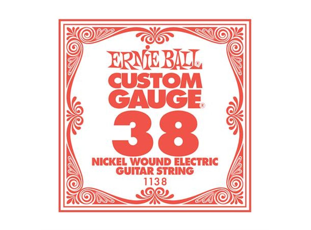 Ernie Ball Single Wound Electric Guitar String 38
