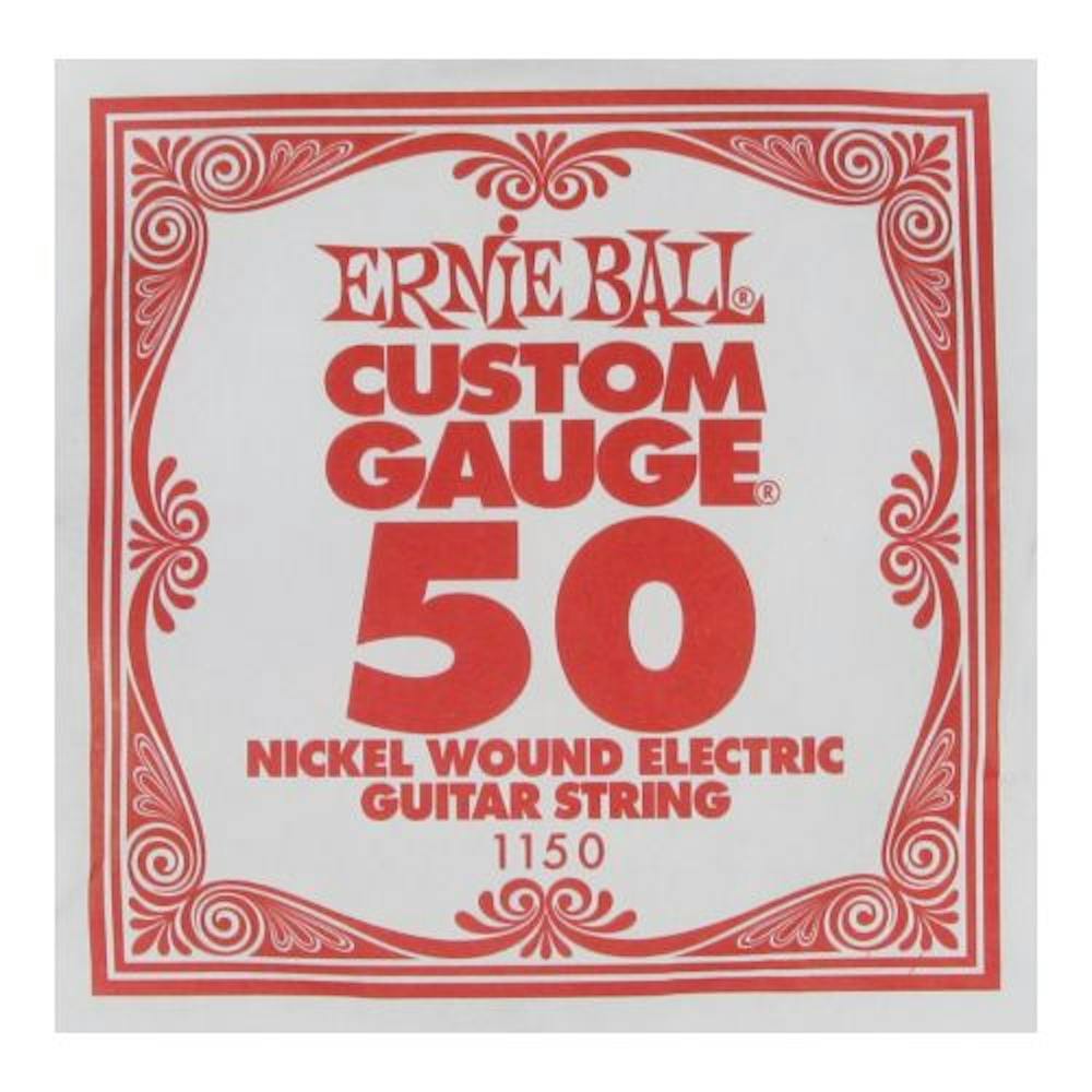 Ernie Ball Single Wound Electric Guitar String 50
