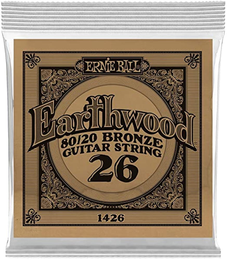 Ernie Ball Single 80/20 Bronze Acoustic Guitar String 26