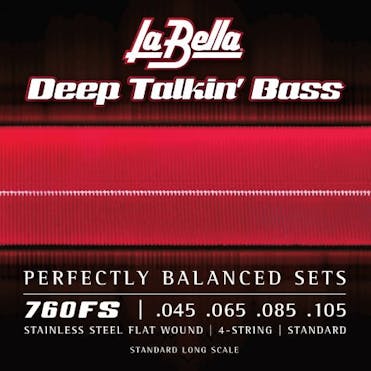 La Bella 760FS Deep Talkin' Bass Flat Wound Bass Strings - 45-105