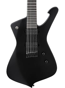 Ibanez ICTB721-BKF Iceman Limited Edition Iron Label 7-String Electric Guitar in Black Flat