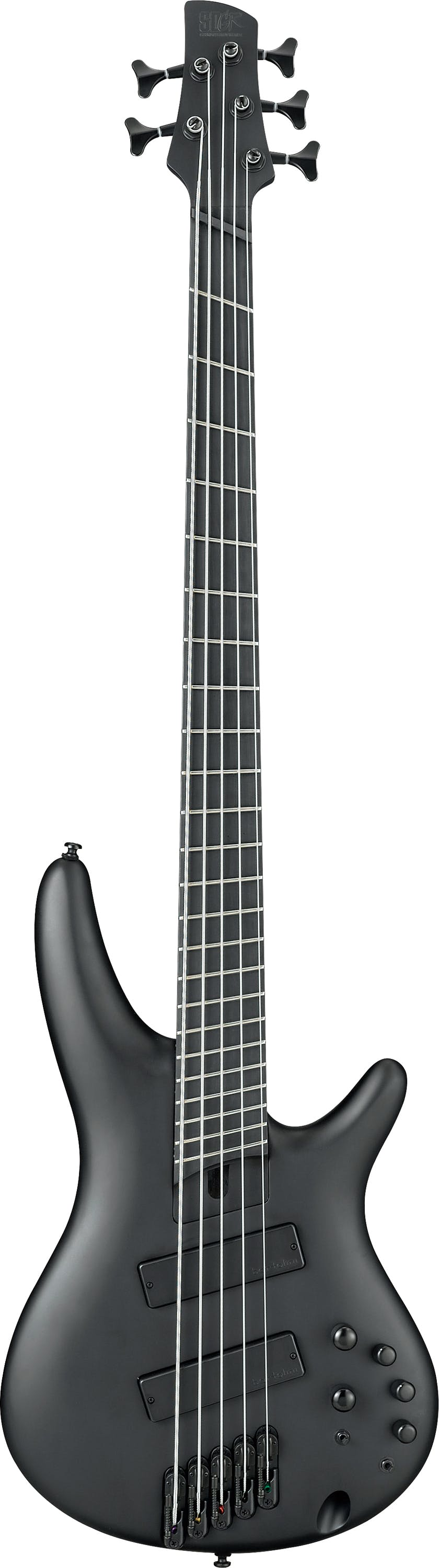 Ibanez SRMS625EX-BKF Limited Edition Iron Label Multi-Scale 5-String Bass  in Black Flat - Andertons Music Co.