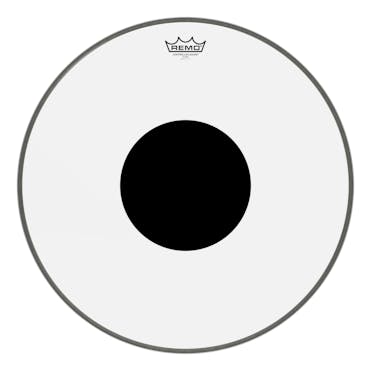 Remo 20" CS Clear Bass Drum Head with Black Dot
