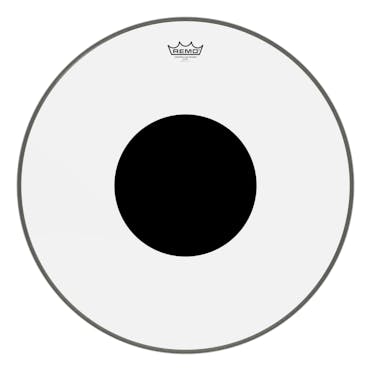 Remo 24" CS Clear Bass Drum Head with Black Dot